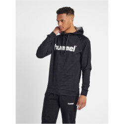 hummel GO Baumwoll Logo Hoodie Herren black L