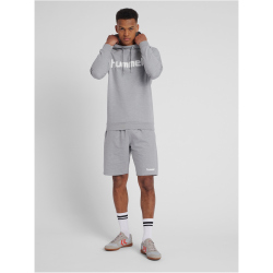 hummel GO Baumwoll Logo Hoodie Herren grey melange S