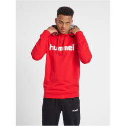 hummel GO Baumwoll Logo Hoodie Herren true red M