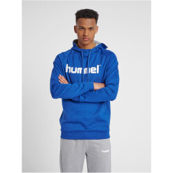 hummel GO Baumwoll Logo Hoodie Herren true blue XXL