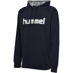 hummel GO Baumwoll Logo Hoodie Kinder marine 152