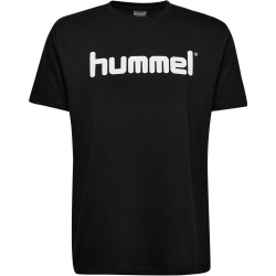 hummel GO Baumwoll Logo T-Shirt Herren black M