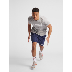hummel GO Baumwoll Logo T-Shirt Herren grey melange S