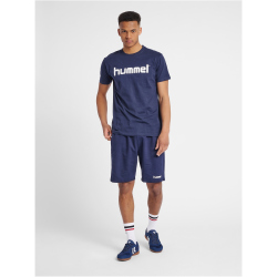 hummel GO Baumwoll Logo T-Shirt Herren marine S