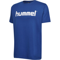hummel GO Baumwoll Logo T-Shirt Herren true blue M