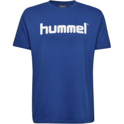 hummel GO Baumwoll Logo T-Shirt Herren true blue 3XL