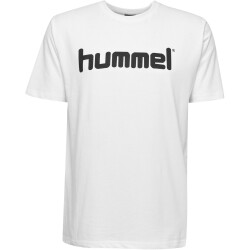hummel GO Baumwoll Logo T-Shirt Herren white S