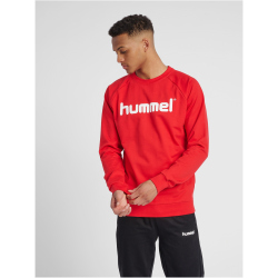 hummel GO Baumwoll Logo Sweatshirt Herren true red M