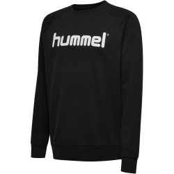 hummel GO Baumwoll Logo Sweatshirt Kinder black 152