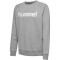 hummel GO Baumwoll Logo Sweatshirt Kinder grey melange 128