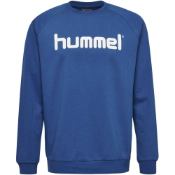 hummel GO Baumwoll Logo Sweatshirt Kinder true blue 128