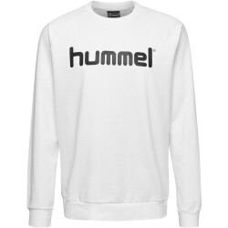 hummel GO Baumwoll Logo Sweatshirt Kinder white 152