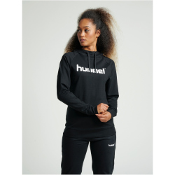 hummel GO Baumwoll Logo Hoodie Damen black XS