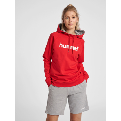 hummel GO Baumwoll Logo Hoodie Damen true red XS