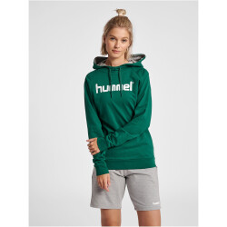hummel GO Baumwoll Logo Hoodie Damen evergreen XS