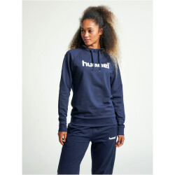 hummel GO Baumwoll Logo Hoodie Damen marine XS