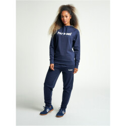 hummel GO Baumwoll Logo Hoodie Damen marine XS