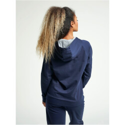 hummel GO Baumwoll Logo Hoodie Damen marine XS
