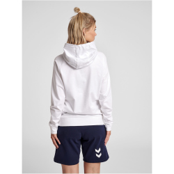 hummel GO Baumwoll Logo Hoodie Damen white XS
