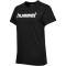 hummel GO Baumwoll Logo T-Shirt Damen kurzarm black XS