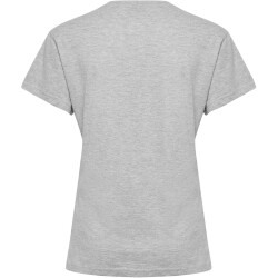hummel GO Baumwoll Logo T-Shirt Damen kurzarm grey melange S