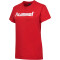 hummel GO Baumwoll Logo T-Shirt Damen kurzarm true red XS