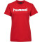 hummel GO Baumwoll Logo T-Shirt Damen kurzarm true red XS