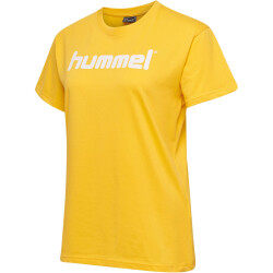 hummel GO Baumwoll Logo T-Shirt Damen kurzarm sports...