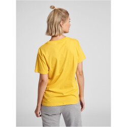 hummel GO Baumwoll Logo T-Shirt Damen kurzarm sports yellow XS