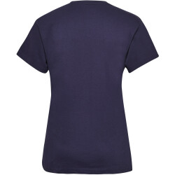 hummel GO Baumwoll Logo T-Shirt Damen kurzarm marine XS