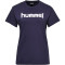 hummel GO Baumwoll Logo T-Shirt Damen kurzarm marine XS