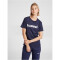 hummel GO Baumwoll Logo T-Shirt Damen kurzarm marine XS