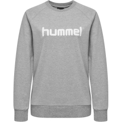 hummel GO Baumwoll Logo Sweatshirt Damen grey melange XS