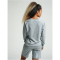 hummel GO Baumwoll Logo Sweatshirt Damen grey melange XS
