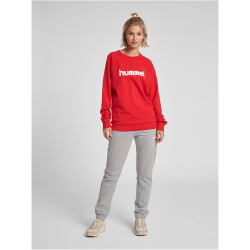hummel GO Baumwoll Logo Sweatshirt Damen true red XS