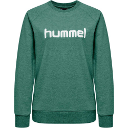 hummel GO Baumwoll Logo Sweatshirt Damen evergreen XS
