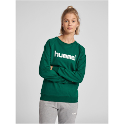 hummel GO Baumwoll Logo Sweatshirt Damen evergreen XS