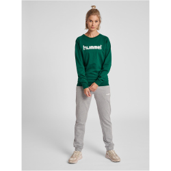 hummel GO Baumwoll Logo Sweatshirt Damen evergreen XS
