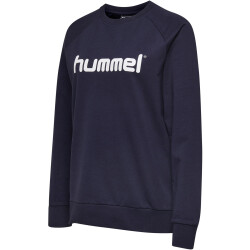 hummel GO Baumwoll Logo Sweatshirt Damen marine S