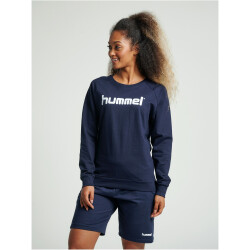 hummel GO Baumwoll Logo Sweatshirt Damen marine S