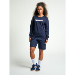 hummel GO Baumwoll Logo Sweatshirt Damen marine S