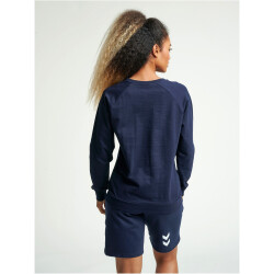 hummel GO Baumwoll Logo Sweatshirt Damen marine M