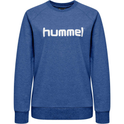 hummel GO Baumwoll Logo Sweatshirt Damen true blue XS