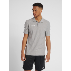 hummel GO Baumwoll Poloshirt Herren grey melange S