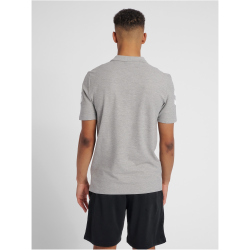 hummel GO Baumwoll Poloshirt Herren grey melange S