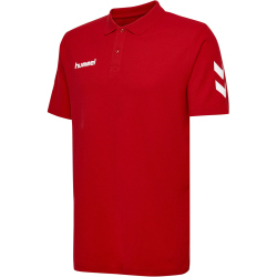 hummel GO Baumwoll Poloshirt Kinder true red 140