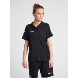 hummel GO Baumwoll Poloshirt Damen black XS