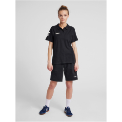 hummel GO Baumwoll Poloshirt Damen black XL
