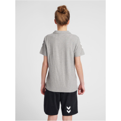 hummel GO Baumwoll Poloshirt Damen grey melange XS