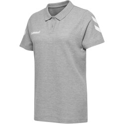 hummel GO Baumwoll Poloshirt Damen grey melange S